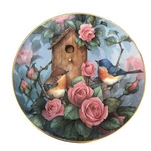 Royal Doulton Bluebird Plate, “Settlin In”,  Fine Bone China, Limited Edition